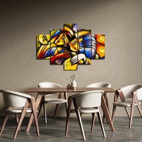 Obraz - Olejomaľba, milenci (150x105 cm)