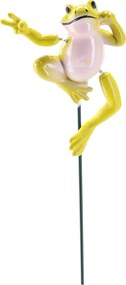 OZDOBA NA KÔLIK DO KVETINÁČA / ZÁHRADY – ŽABA  12 CM / 50 CM *5290