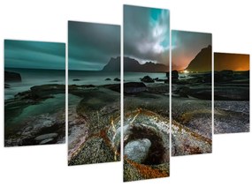 Obraz - Nočná scéna (150x105 cm)