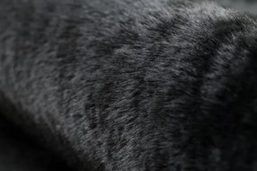 Protišmykový koberec POSH Shaggy čierny plyš