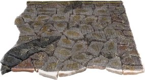 Mramorová mozaika, motív Rosone Windrose, 90 x 90 cm