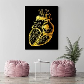 Gario Obraz na plátne Zlatá anatómia, ľudské srdce - Gab Fernando Rozmery: 40 x 60 cm