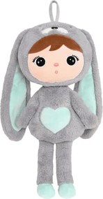 Mojkáčik - Bábika králik šedo-mätová s menom Jakubko XL 70 cm