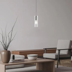 Rabalux 72048 - Luster na lanku ESTA 1xE27/40W/230V číra/chróm