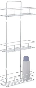 Erga Miko S3, trojúrovňová polica 23x8x51 cm, chrómová, ERG-YKA-E.MIKO S3