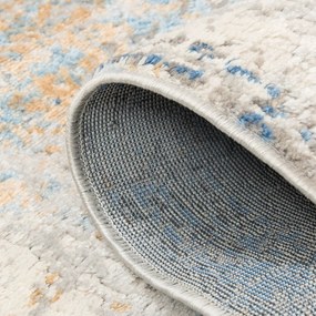 TA Koberec G512B WHITE/D_BLUE PORTLAND HIL Biely Obdĺžnikový Rozmer: 80x150 cm