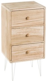 Nočný stolík z exotického dreva v prírodnej farbe Natural Way - Casa Selección