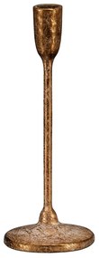 Kovový svietnik na podstavci v. 23 cm, zlatá, 23 cm