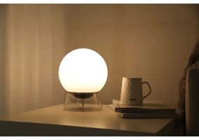 LUTEC Inteligentná stolná LED lampa GLOBE s funkciou bluetooth a RGB, 12 W, guľa