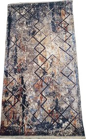 Moderný viacfarebný koberec Banco 1038-MULTI | béžová, hnedá Rozmer: 60x110 cm