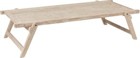 Biely konferenčný stolík v tvare Army lehátka Adelais - 181 * 86 * 42 cm