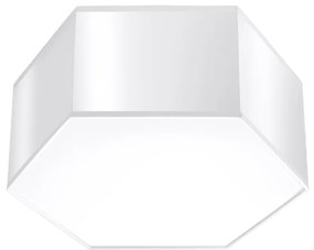 Stropné svietidlo Sunde 1, 1x biele plastové tienidlo, (biely plast)