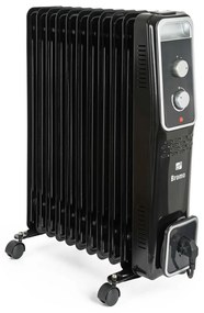 G21 Bromo olejový radiátor, 11 rebier, 2500 W,čierny, L