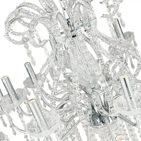 Strieborný krištáľový luster Ø85*71