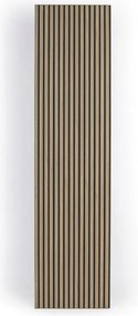 Drevený akustický panel, 2400 x 600 mm, B2BP007, balenie 5 ks, orech