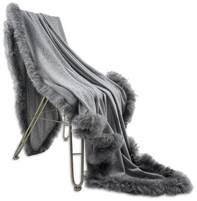 Vlneno-kožušinová deka 140x180 cm – Native Natural