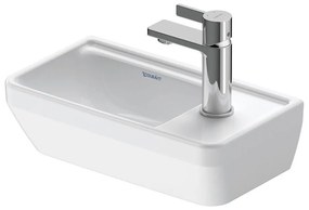 DURAVIT D-Neo závesné umývadielko s otvorom vpravo, bez prepadu, 400 x 220 mm, biela, 0739400041