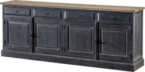 Komoda 240 x 48 x 94 old black & natural