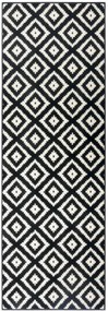 Hanse Home, Kusový koberec Hamla 105477 Black Cream, 80x200, čiernobiela, chodba / predsieň