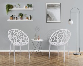 Dekorstudio Plastová dizajnová stolička ALBERO biela