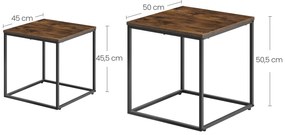 Dekorstudio Set 2ks rustikálnych kávových stolíkov