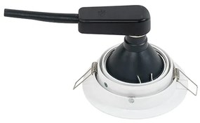 Okrúhle zapustené bodové svetlo biele nastaviteľné - Chuck 70