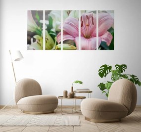 5-dielny obraz ľalia dlhokvetá