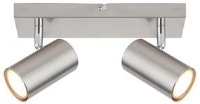 Globo 57911-2 - Bodové svietidlo ROBBY 2xGU10/25W/230V matný chróm