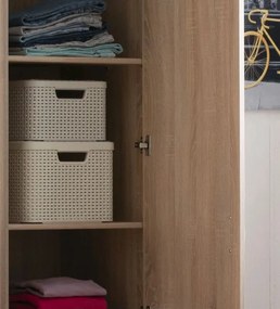 Šatníková skriňa Mega 141, dub sonoma