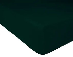 Plachta s gumičkou fľašková zelená FROTÉ 140 x 200 cm