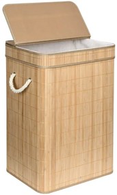 Kôš na bielizeň SOREN  80 l bambusový
