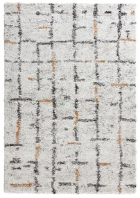 Krémovobiely koberec Mint Rugs Grid, 120 x 170 cm