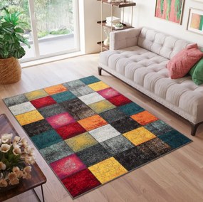Farebný koberec s kockovaným vzorom Salsa Šírka: 80 cm | Dĺžka: 150 cm