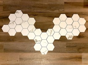 Mozaika Statuario Classic Hexagon 40,8x28,3 BA