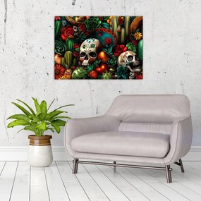 Sklenený obraz - Mexický koncept (70x50 cm)