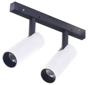 LED svietidlo do lišty Alfa Niko 2 Track Magnetic 2X7W 3000K biele/Bk
