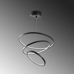 Závesný LED lustr Simit - 13697, čierna