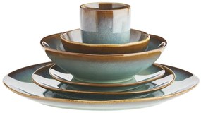 MADAM STOLTZ Kameninová miska Green Reactive Glaze Small