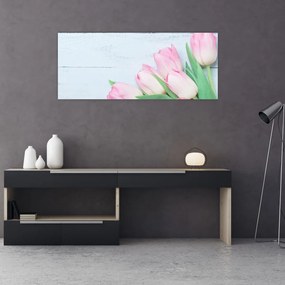 Obraz - Kytica tulipánov (120x50 cm)