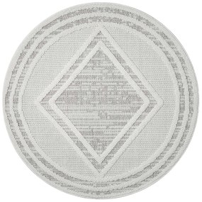 Dekorstudio Moderný okrúhly koberec LINDO 8853 - béžový Priemer koberca: 200cm