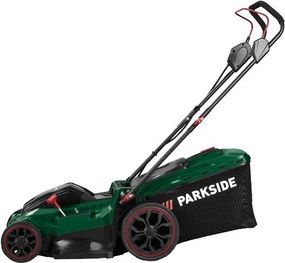 Parkside®  Aku kosačka na trávu Prma 40 E3 + Rýchlonabíjačka akumulátora 20 V/4,5 A + Akumulátor 20 V/4 Ah, 2 kusy  (800012228)