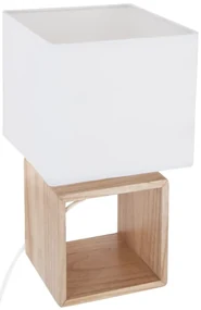 Biela stolná lampa POJO