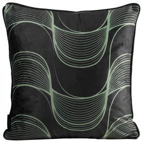 Obliečka na vankúš Pola 40x40 čierna a zelená 385850