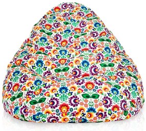 Sedací vak DROP XXL folk