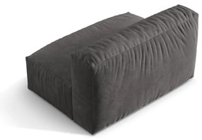 Sivý zamatový modul pohovky (stredový diel) Martina – Micadoni