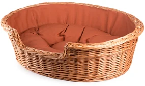 Pelech pre zvieratá prútený škoricová poduška Dant I.š. 65 x hl. 46 x v. 21(cm)