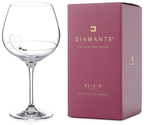 Diamante poháre na Gin Petit Heart so Swarovski kryštálmi 610 ml 1KS