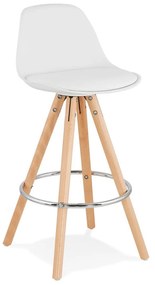 Biela barová stolička Kokoon Anau, výška sedu 64 cm