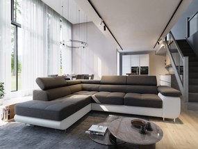 Rohová sedačka NOEL – rozkladacia, úložný priestor | Sawana 05 + Soft 17