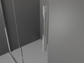 Mexen Velar, posuvné dvere do otvoru typ Walk-In 90 cm, 8mm číre sklo, chrómová, 871-090-000-03-01